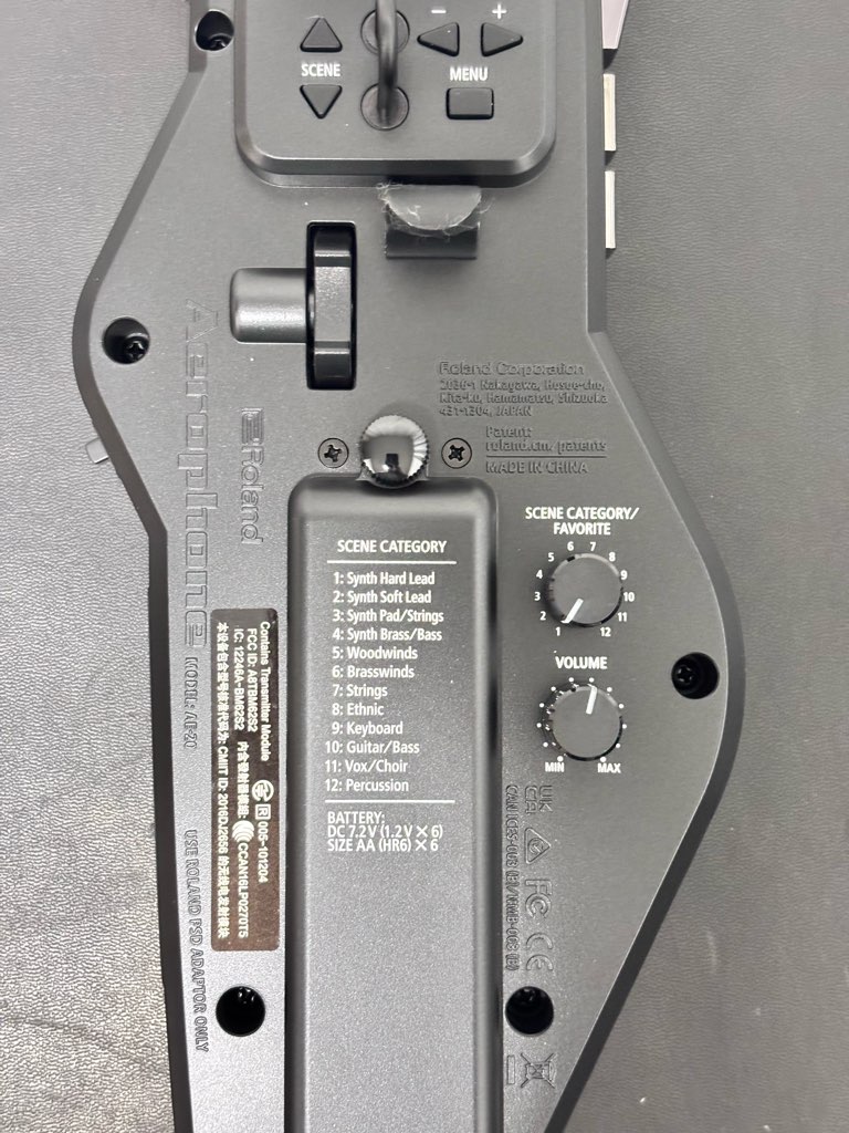 【レンタル】Roland(ローランド) Aerophone AE-20 ウインドシンセサイザー - 画像 (12)